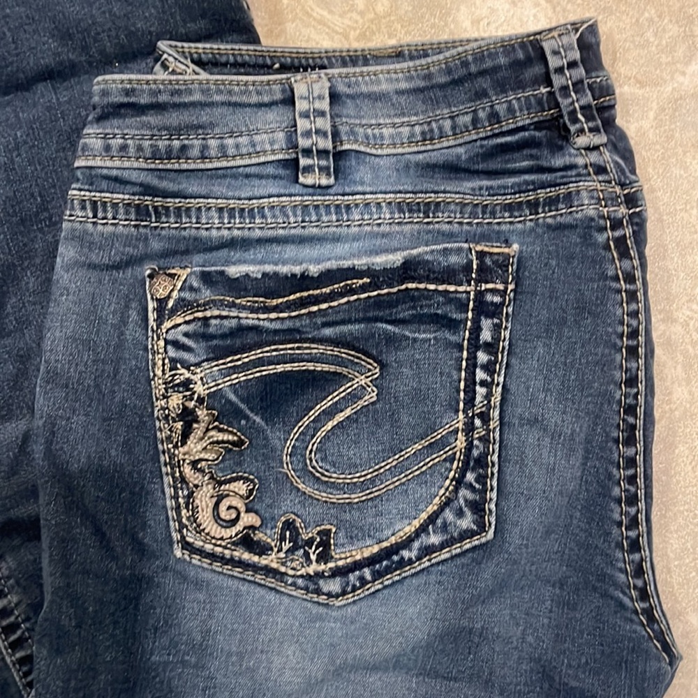 Silver Aiko Capris - Picture 2 of 5